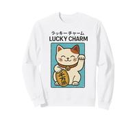 Makineko Lucky Charm Art Turismo Vintage Póster japonés Sudadera