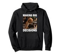 Making Big Decisions Retriever Hamburguesa Comida Amante Sudadera con Capucha
