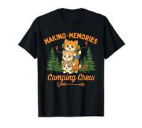 Making Memories Camping Crew Kawaii Cat Lover Camiseta