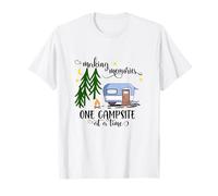 Making Memories One Camping at a Time Camper RV Camping Camiseta