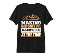 Making Memories One Campsite At The Time Camping Hiking Camiseta Premium