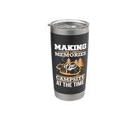 Making Memories One Campsite At the Time Camping Hiking Vaso térmico de acero inoxidable de doble pared