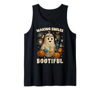 Making Smiles Bootiful Funny Halloween Dentist Ghost Dental Camiseta sin Mangas