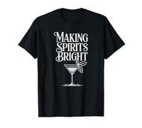 Making Spirits Bright Funny Bartender Mixology Christmas Camiseta