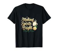 Making Spirits Bright Mostly Mine, Divertido diseño navideño Camiseta