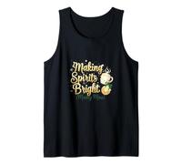 Making Spirits Bright Mostly Mine, Divertido diseño navideño Camiseta sin Mangas