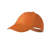 makio Gorra Beisbol para niño y niña, 5 Paneles de Vivos Colores. 100% algodón, con Orificios de ventilación y Cierre Ajustable. Gorra Infantil, niñas y niños Entre 4 y 13 años (Algodón, Naranja)