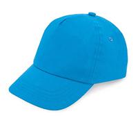 makio Gorra Beisbol para niño y niña, 5 Paneles de Vivos Colores. 100% algodón, con Orificios de ventilación y Cierre Ajustable. Gorra Infantil, niñas y niños Entre 4 y 13 años (Algodón, Azul Claro)