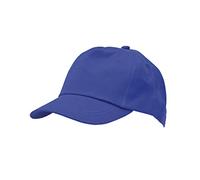 makio Gorra Beisbol para niño y niña, 5 Paneles de Vivos Colores. 100% algodón, con Orificios de ventilación y Cierre Ajustable. Gorra Infantil, niñas y niños Entre 4 y 13 años (Algodón, Azul)