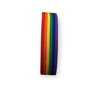 makio Pulsera Elástica Bandera del Orgullo Gay. Pulsera Bandera LGTBI. Pulsera Pride (Pulsera Orgullo Gay 1,5cm)