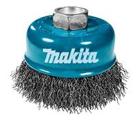 Makita 1 cepillo de alambre prensado de 3 pulgadas para amoladoras, acondicionamiento ligero para metal, 3 x 5/8 pulgadas, 11 UNC