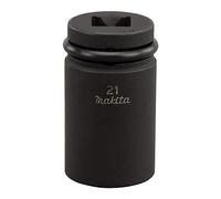 MAKITA 134833-2 134833-2-Llave de Vaso de Impacto m14x52 insercion 1/2" Interior 21 mm Exterior 28 mm
