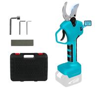 Makita 18 V compatible con batería, máxima apertura 55 mm, diámetro de corte de 40 mm, pantalla LCD, tijeras de podar eléctricas, tijeras de podar recargables para ramas de árboles, flores, arbustos