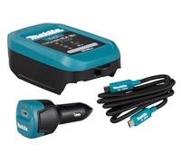 Makita 1915U4-1 DC18SJ - Cargador de Coche (Incluye ADP14 + Cable USB-C)