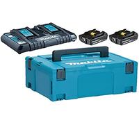MAKITA Li-ion LXT 18V set 2 uds BL1850B+1 ud Cargador doble DC18RD+1 ud Makpac 197629-2