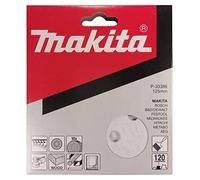 MAKITA papel de lija Velcro 125 mm 8 agujeros K120, 10 uds P-33386