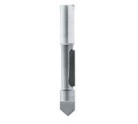 Makita 733030-2A Router Bit Panel Pilot Punta de carburo, 1 flauta de corte, vástago de 1/4", corte de radio de 1/4"