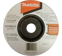 Makita 741402-9AP Rueda de molienda central deprimida de metal de uso general de 4 pulgadas x 1/4 pulgadas, paquete de 5