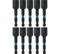 Makita A-99493 ImpactX 7/16″ x 2-9/16″ Destornillador de tuerca magnético, 10/paquete, Bulk