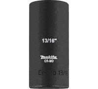 Makita A-99611 Llave de vaso de impacto de pozo profundo de 13/16 pulgadas, unidad de 3/8 pulgadas