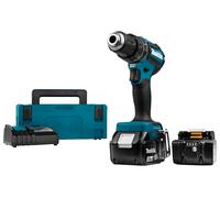 Makita Aku destornillador de impacto inalámbrico Li-ion LXT 18V/3.0 Ah, Makpac DHP485RFJ