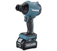Makita AS001GA102 - Soplador de batería (40 V, máx. 2,0 Ah, 1 batería + Cargador en Bolsa de Transporte), Color Azul