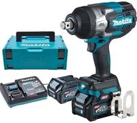 Makita Atornillador de impacto inalámbrico 3/4" Li-ion XGT 40V/4.0Ah, Makpac TW001GM201