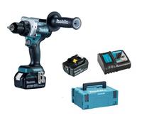 Makita Atornillador sin escobillas Li-ion LXT 18 V 5,0 Ah, Makpac DDF492RTJ
