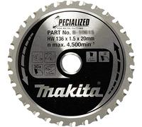 Hoja de sierra MAKITA acero SPECIALIZED 136x1,5x20 mm 30 dientes B-33526