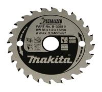 Makita B-33819 Hoja de sierra circular Specialized TCT 85x15mm 24T Laminado