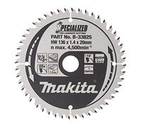 Makita B-33825 - Hoja de sierra especializada, 136 x 20 mm, 48z,