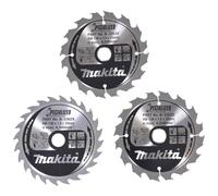 Makita Juego de hojas para sierra circular a batería B-33897, 136×20 mm, 16Z+24Z, 3 unidades