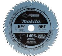 Makita B-57342 6-1/2" 56T Hoja de sierra de inmersión inalámbrica con punta de carburo