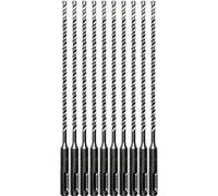 Makita B-61195 broca SDS-Plus de 3/16" x 8", 3 cortadores, 10 unidades