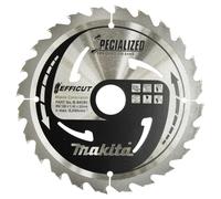 Makita B-64191 Hoja sierra circular Efficut TCT 190x30mm 24 dientes 1,45mmmadera