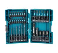 Juego de brocas y puntas de torsión MAKITA 1/4" IMPACT BLACK, 33 piezas B-66896