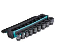 Makita B-69749 Juego 9 Vasos 10/11/13/17/19/21/22/24/27mm Estuche 1/2"