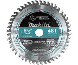 Makita B de 56801 - Hoja de sierra Specialized, 48 dientes, 1 V, Plata, 165 x 20 mm