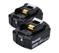 Makita - Batería bl1830 3.0ah 18.0v de iones de litio (paquete de 2) (638.409 a 2) - genuina