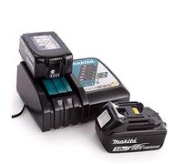 Makita Baterías BL1830B 18V LXT 3.0Ah paquete doble con cargador de batería rápido Makita DC18RC original
