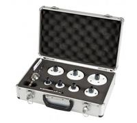 MAKITA BiM Ezychange Juego de 2 agujeros en estuche de Al: 19, 22, 29, 38, 44, 57 + broca HSS-G E-12304