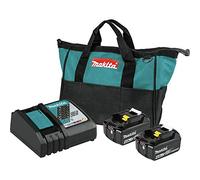 Makita BL1840BDC2 18V LXT Lithium-Ion Battery and Rapid Optimum Charger Starter Pack (4.0Ah)
