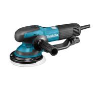 Makita BO6050J Lijadora Orbital Excentrica de 750W, Velocidad Variable 140-600 RPM, 150 mm, Negro/Azul