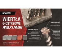 Makita broca sds max maxi mak 6-filosa 20x780x920mm, herramienta profe