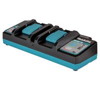 Makita cargador doble dc40wa xgt 1.1a, carga eficiente para baterías