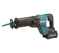 Makita Sierra de sable 40V, 2 x Akku 4Ah, Cargador DC40RA, Maletín de transporte - JR001GM201