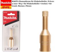 MAKITA Corona Diamante para Amoladora Angular D-61101 12mm-M14 Granito Mármol...