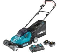 MAKITA Cortacésped inalámbrico 430mm Li-ion LXT 2x18V/5.0Ah DLM432CT2