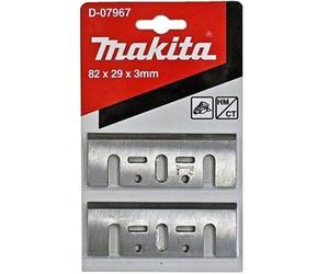 Makita D-07967 - Blister de 2 cuchillas tipo HM de 82 mm para cepillos 1100 1923B KP0800 KP0810 KP0810C