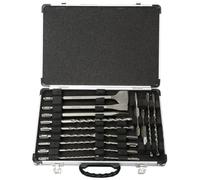 MAKITA Juego de brocas y cinceles SDS-Plus en estuche de aluminio, 17 piezas D-19180